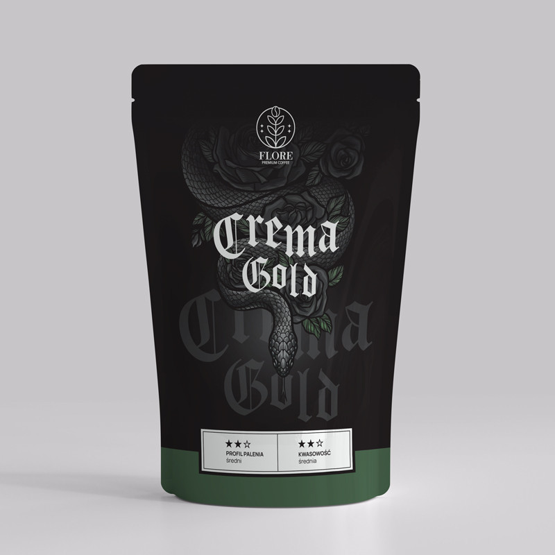 Kawa ziarnista Crema Gold, Natural Espresso, Czekoladowo orzechowa 500g