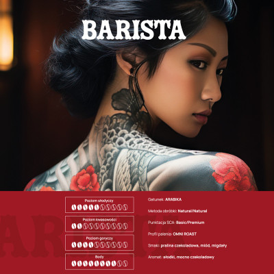Kawa ziarnista Barista, 100% Arabika, Średnio palona 500g