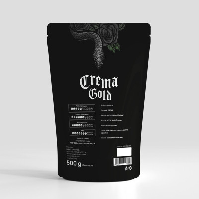 Kawa ziarnista Crema Gold, Natural Espresso, Czekoladowo orzechowa 1kg