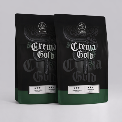 Kawa ziarnista Crema Gold, Natural Espresso, Czekoladowo orzechowa 1kg