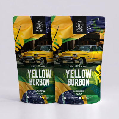 Kawa ziarnista Yellow Bourbon, Brazylia, 100% Arabika, Średnio palona 1kg